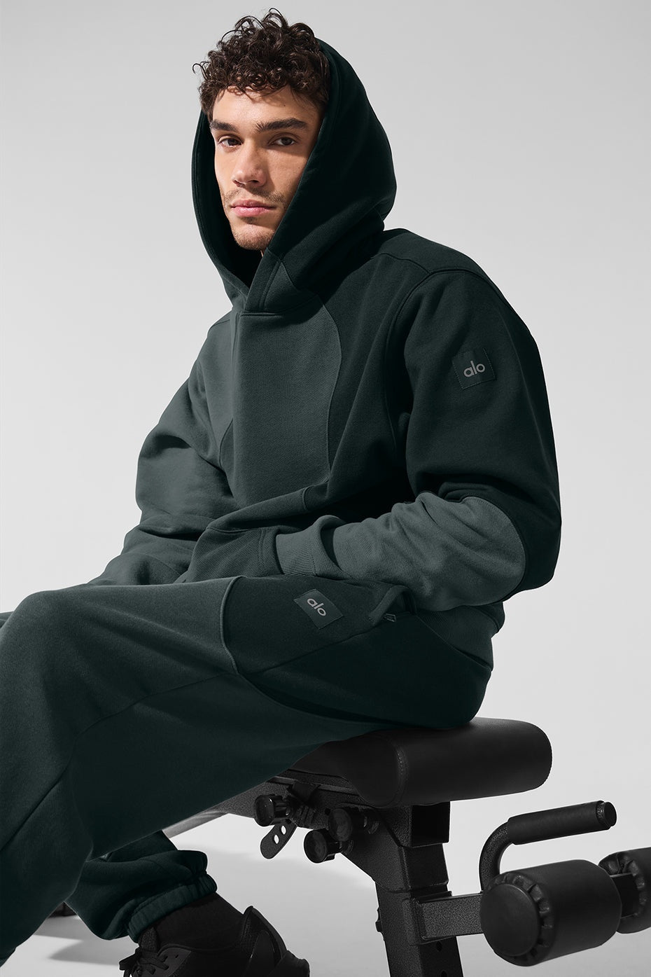 Make Waves Hoodie - Charcoal Green Tonal