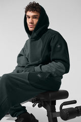 Make Waves Hoodie - Charcoal Green Tonal