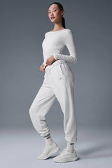 Gather Long Sleeve - White