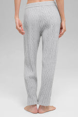 Cable Knit Winter Bliss Pant - Athletic Heather Grey