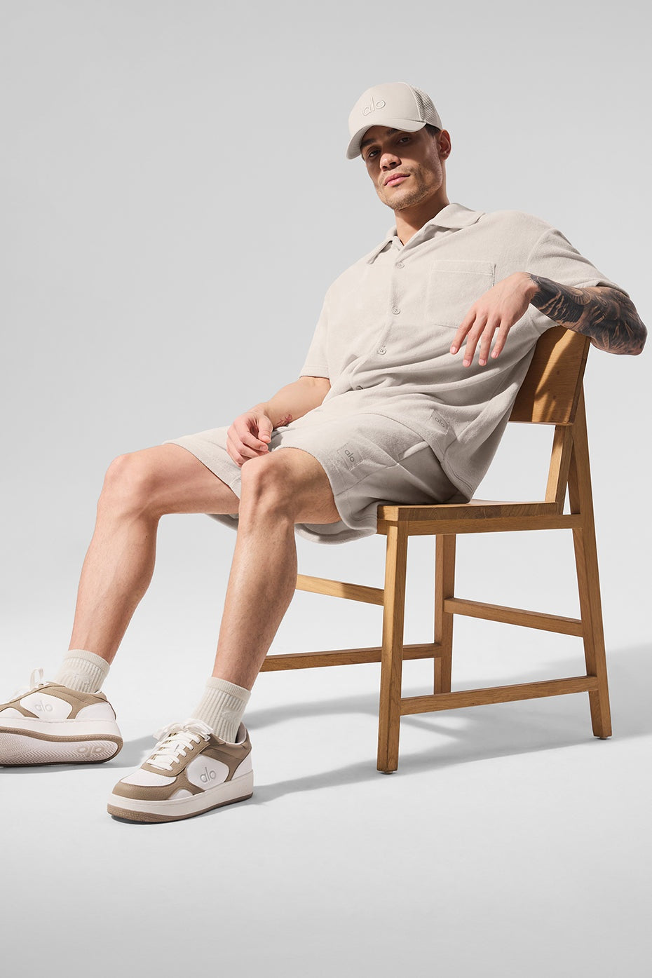 7" Coastal Terry Short - Bone