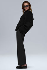 Scholar Hooded Sweater - Black