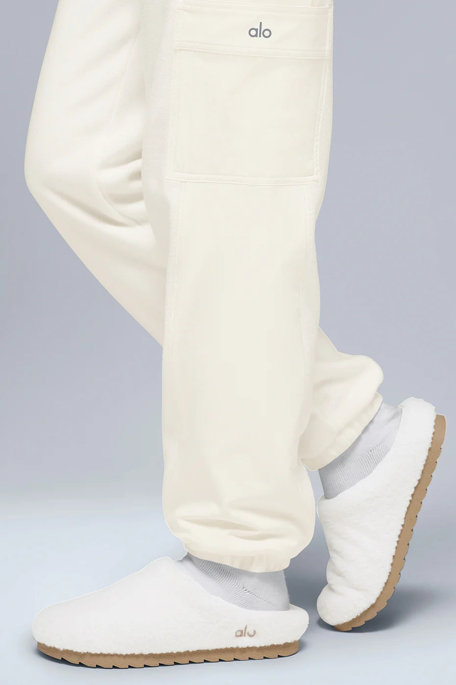 Polar Fleece Wintry Mix Pant - Ivory