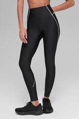Airlift High-Waist Haven Legging - Black/White