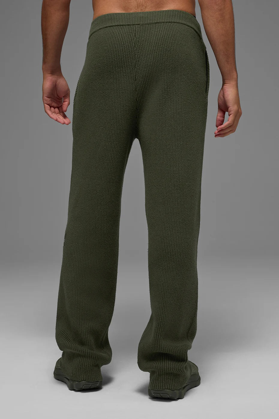 Domain Rib Knit Sweatpant - Green Olive