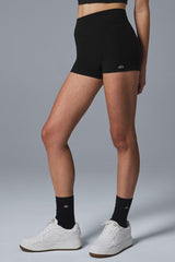3" Alosoft High-Waist Carefree Short - Black