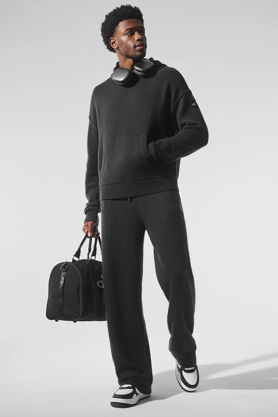 Wool Cashmere New Class Hoodie - Black