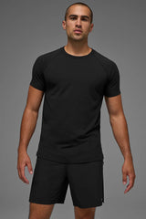 ALO Vapor Crewneck Short Sleeve - Black