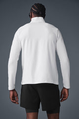 Conquer 1/4 Zip Reform Long Sleeve - White