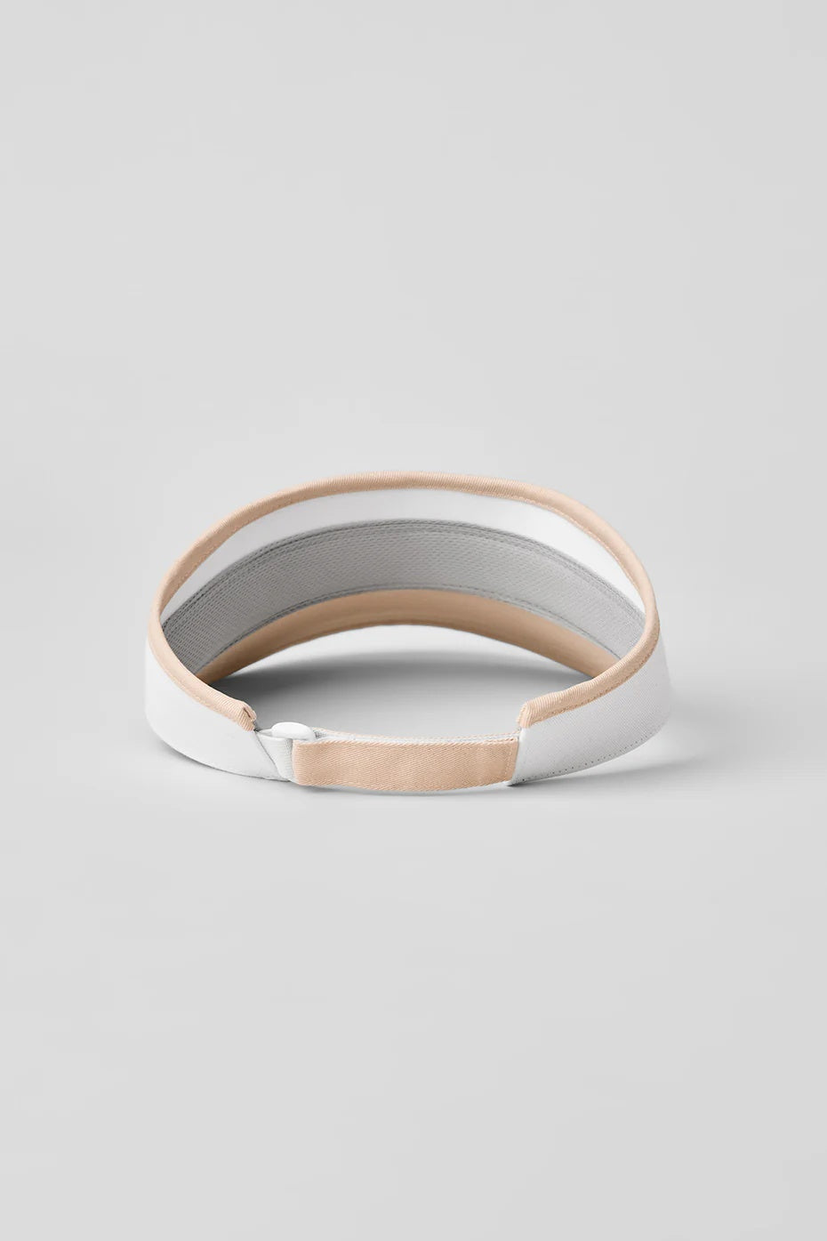 Colorblock Visor - Macadamia/White