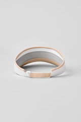 Colorblock Visor - Macadamia/White