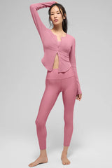 7/8 High-Waist Airlift Legging - Pink Wild Rose
