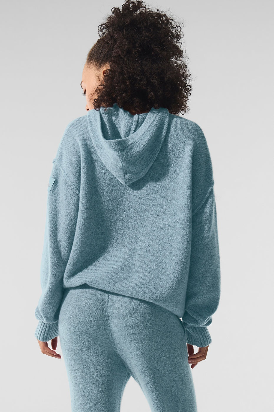 Wool Cashmere New Class Hoodie - Celestial Blue Granite Heather