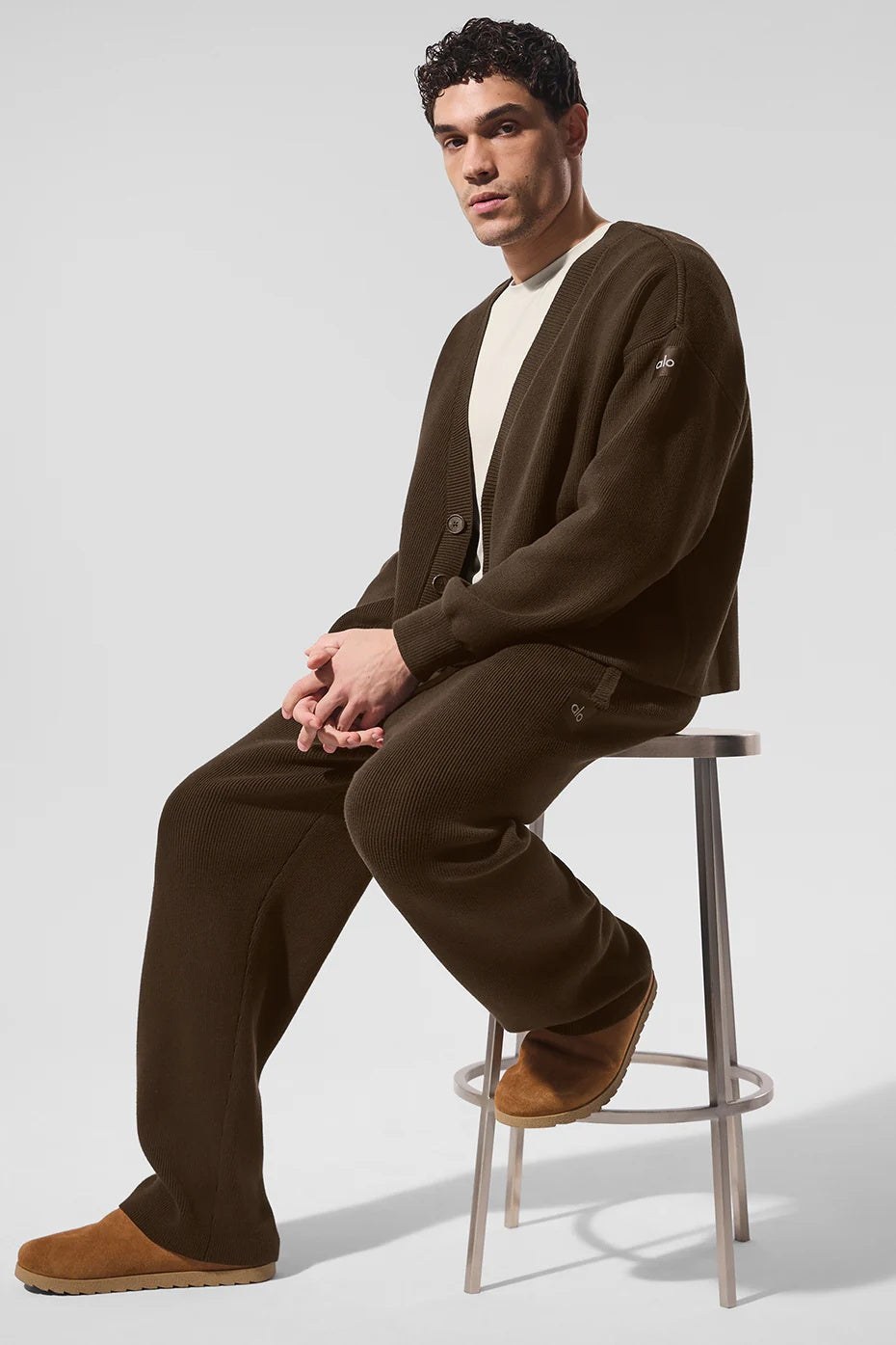 Scholar Cardigan Sweater - Espresso