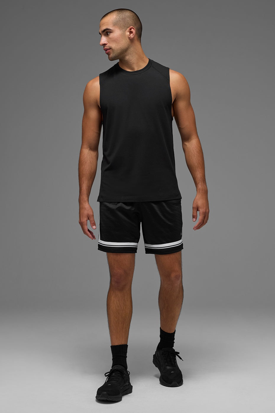 ALO Vapor Muscle Tank - Black