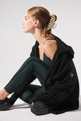 Wool Cashmere New Class Full Zip Hoodie - Black
