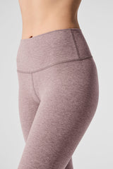 Alosoft High-Waist 7/8 Highlight Legging - Dark Pink Quartz Heather