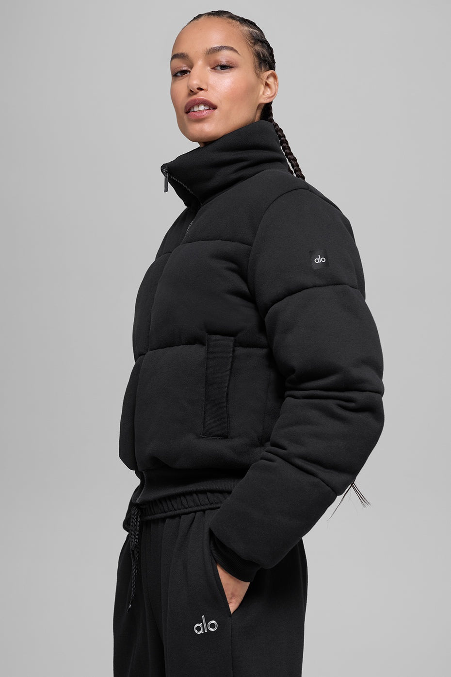Sweatshirt Puffer - Black