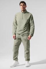 Light Weight Takeaway Track Pullover - Limestone