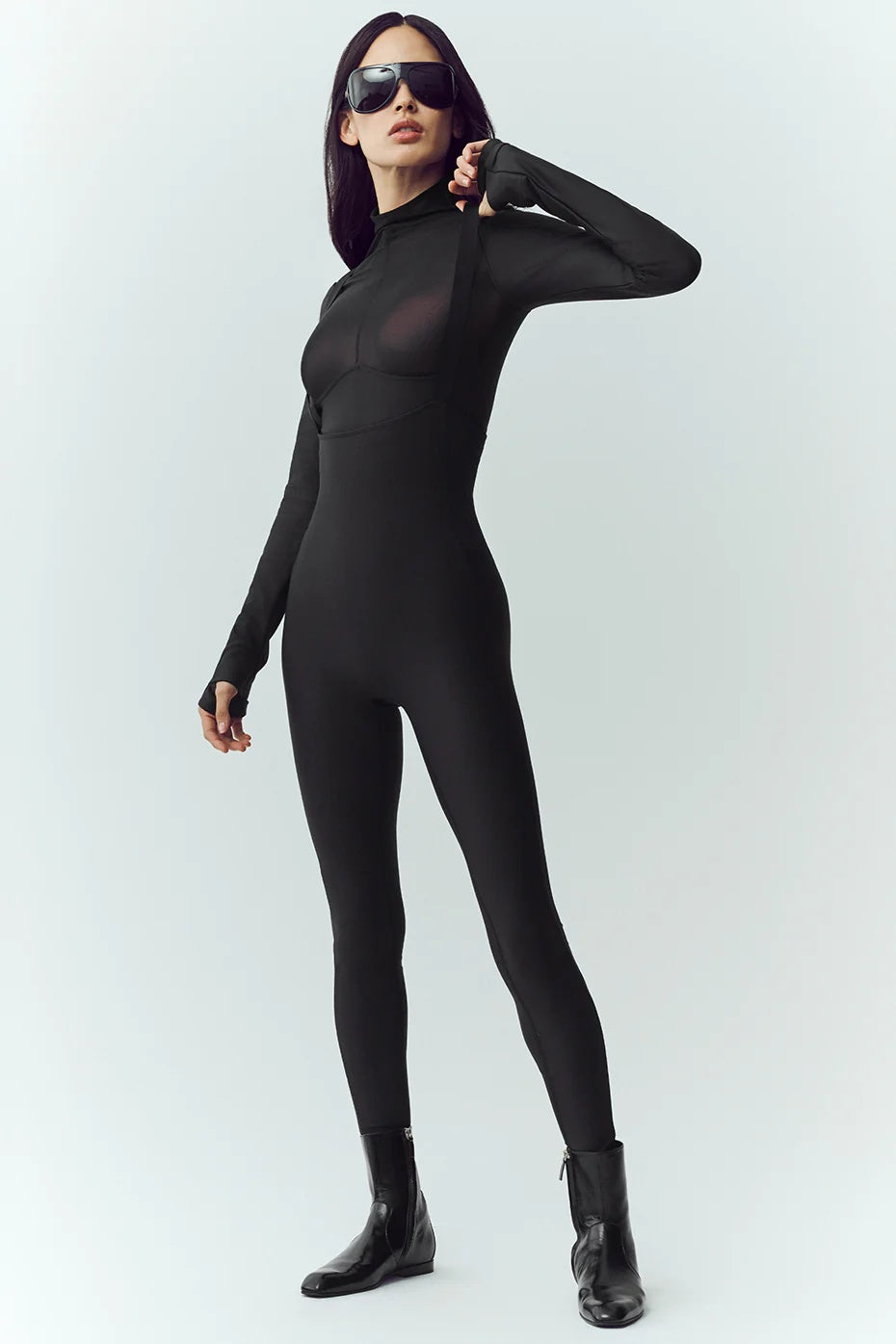 Airlift Winter Warm Mesh Ski Time Long Sleeve - Black