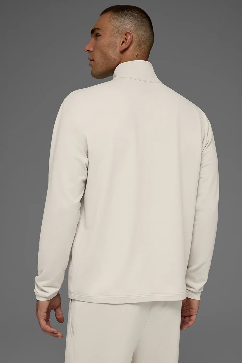 Double Take Long Sleeve 1/4 Zip - Bone