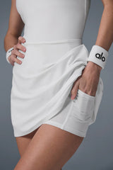 Alosoft Courtside Tennis Dress - White