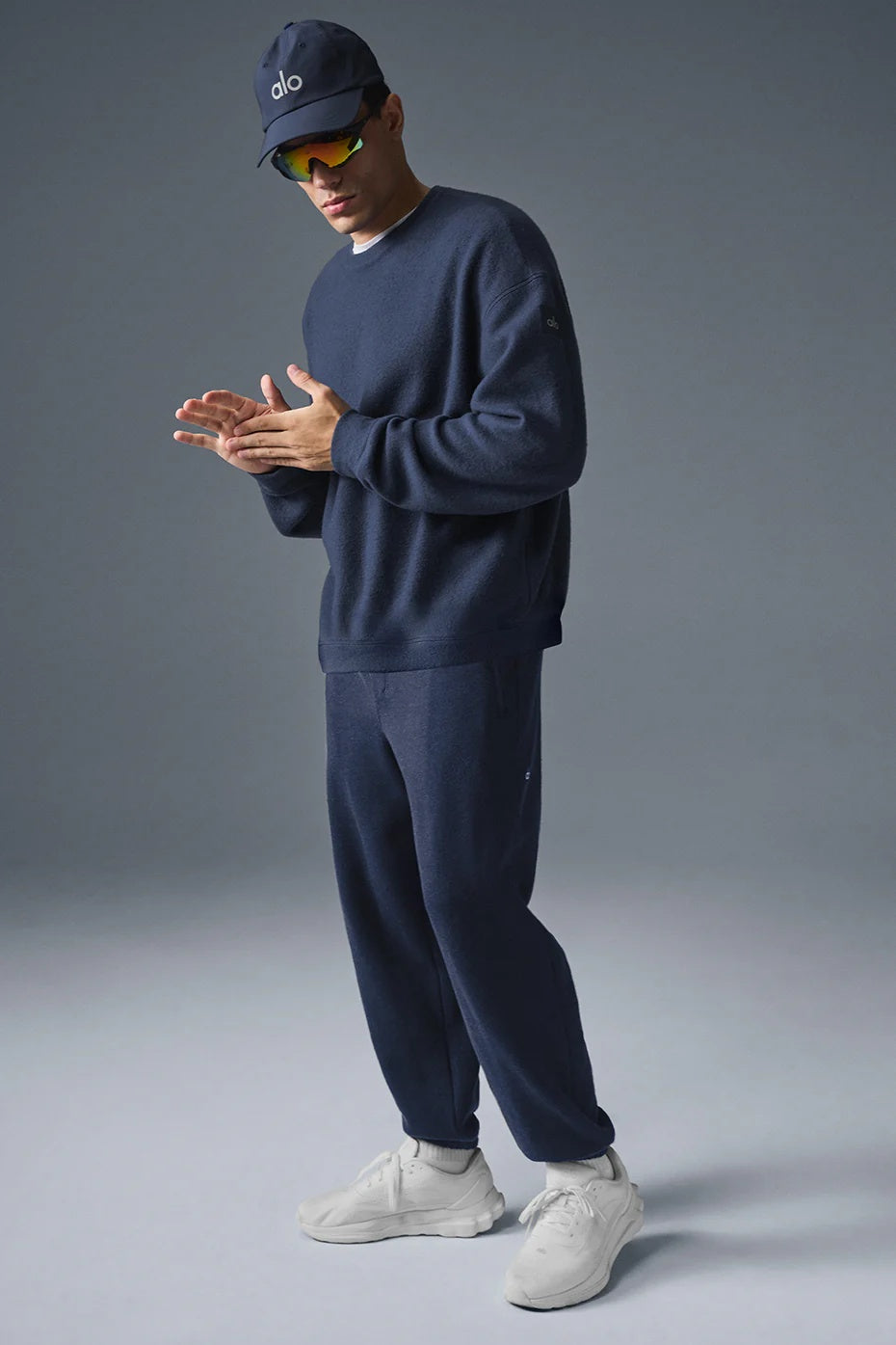 Triumph Restore Crew Neck Sweatshirt - Navy