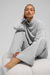 Serenity Wide Leg Sweatpant - Athletic Heather Grey