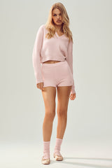 Cashmere Northstar Polo - Frosted Pink