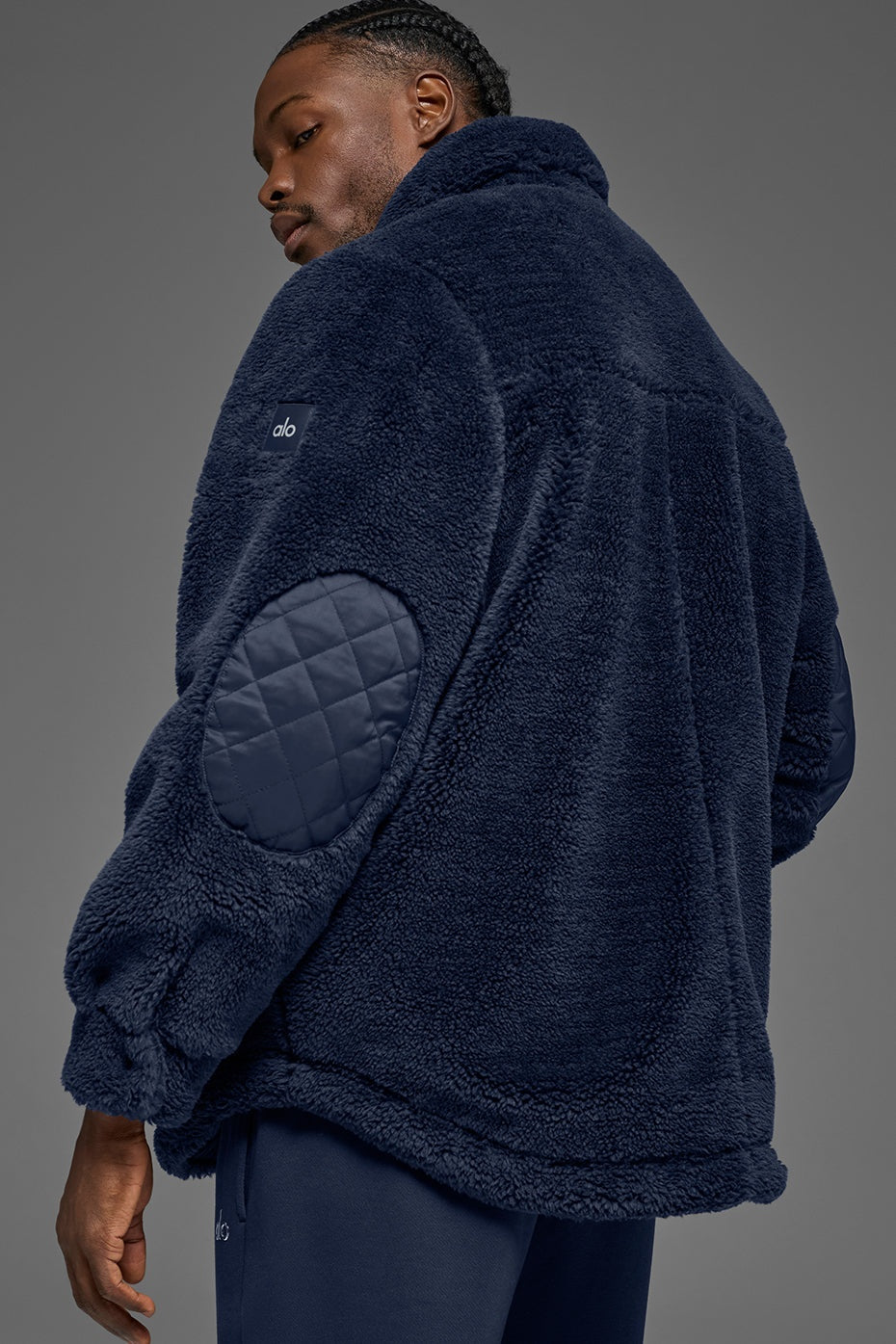 Sherpa Edge Shacket - Navy