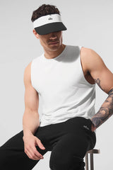 Colorblock Visor - Black/White