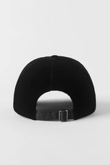 Velvet Off-Duty Cap - Black
