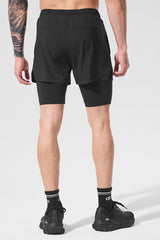 5" Revival 2-In-1 Short - Black/Black