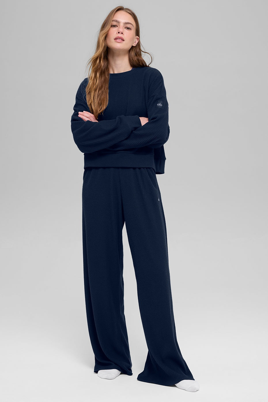 Muse Wide Leg Pant - Navy