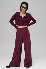 Supernatural Sweater Cardigan - Burgundy