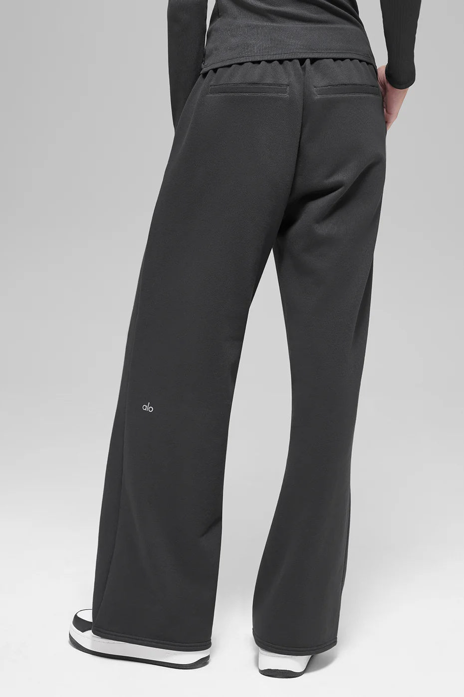 High-Waist Sweatpant Trouser - Anthracite