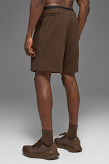 7" Pinstripe Short - Espresso Pinstripe