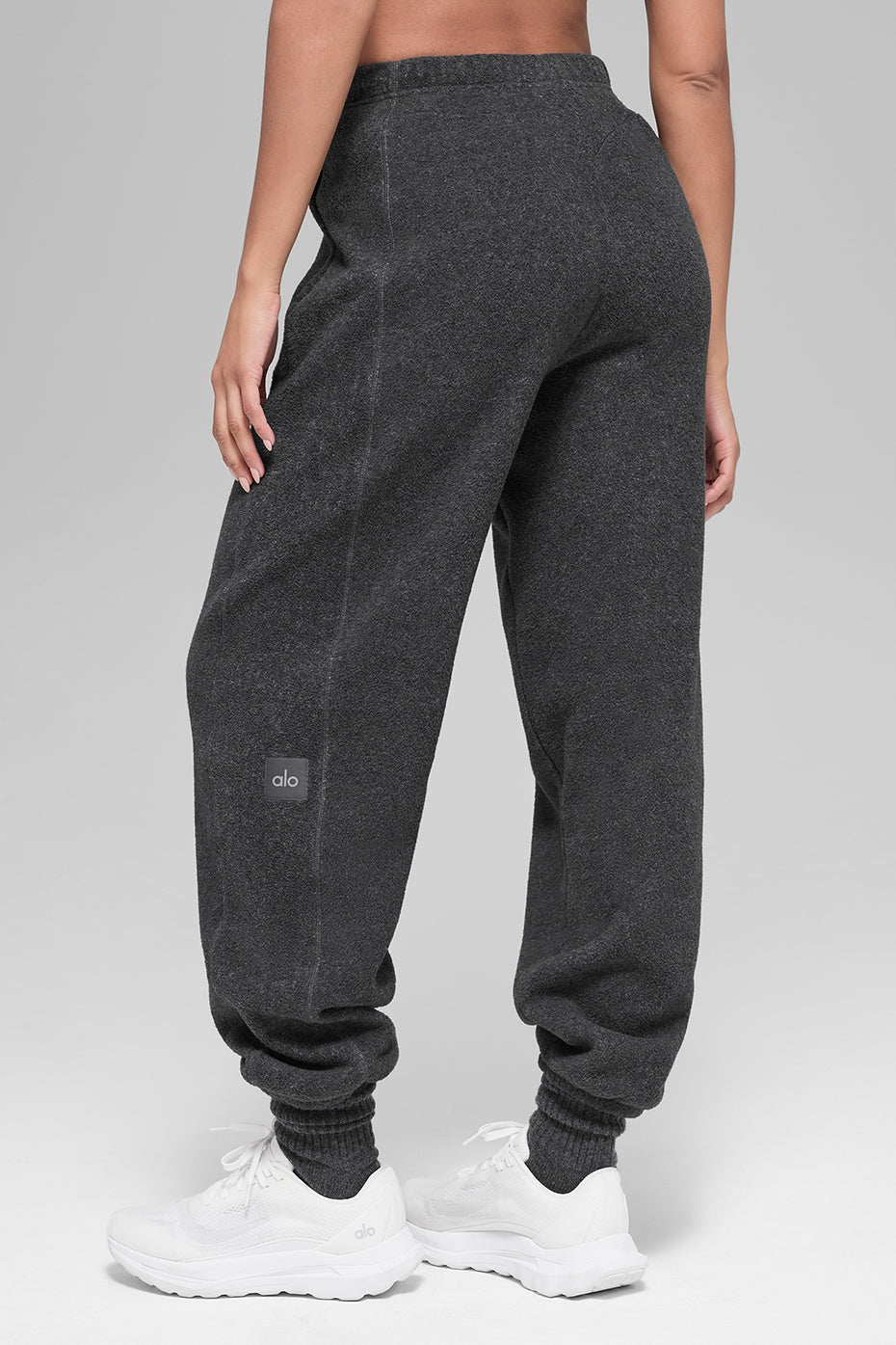 Polar Fleece High-Waist Retreat Jogger - Dark Heather Grey