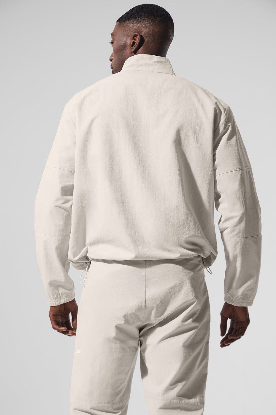 Light Weight Takeaway Track Pullover - Bone