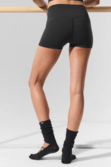 3" ALO Softsculpt High-Waist Precision Short - Black