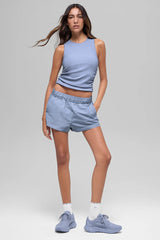 Ribbed En Pointe Tank - Winter Frost