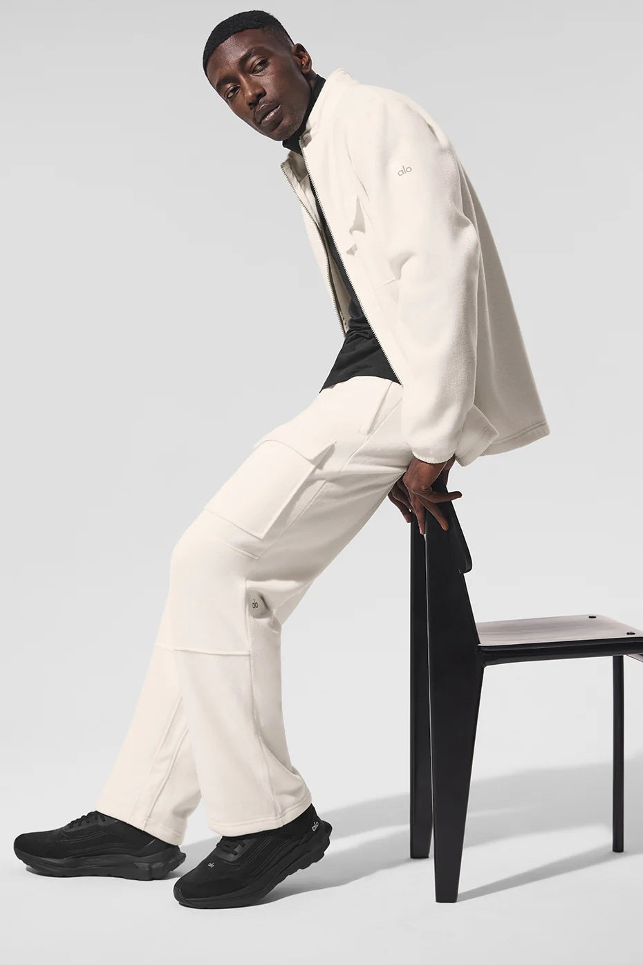 Polar Fleece Ridge Full Zip Jacket - Ivory