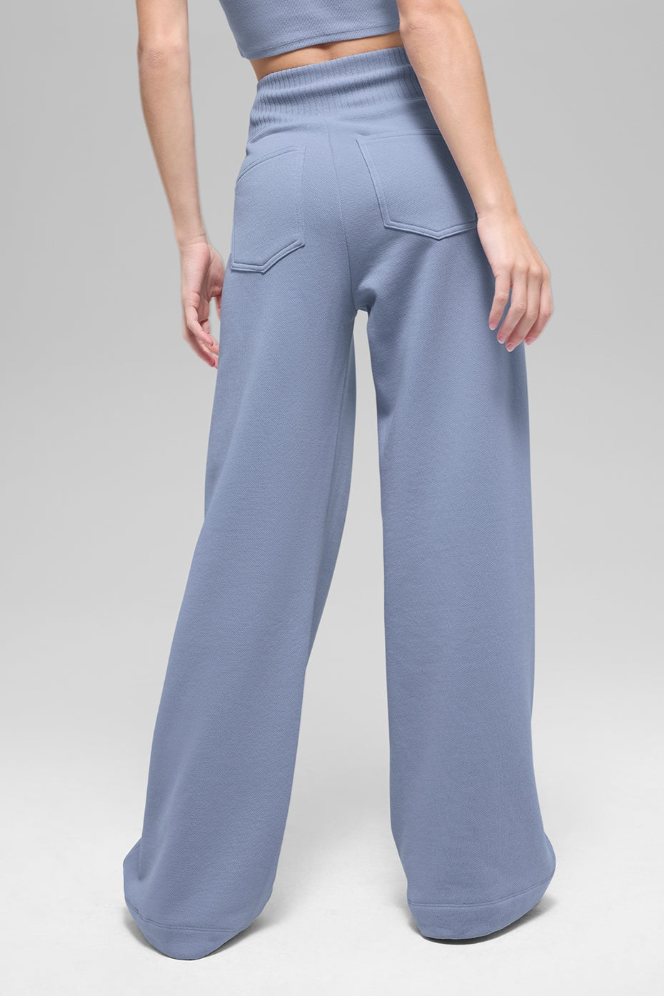 Serenity Wide Leg Sweatpant - Winter Frost