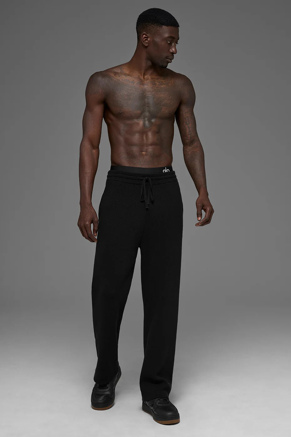 Scholar Straight Leg Sweatpant - Black