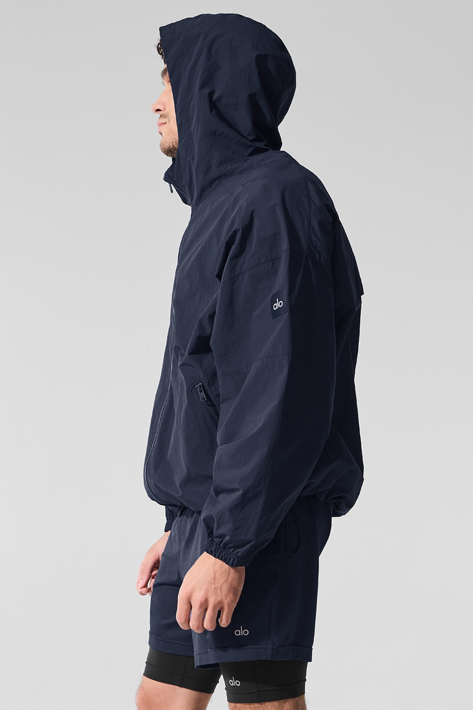 Vantage Nylon Ripstop Track Jacket - Navy