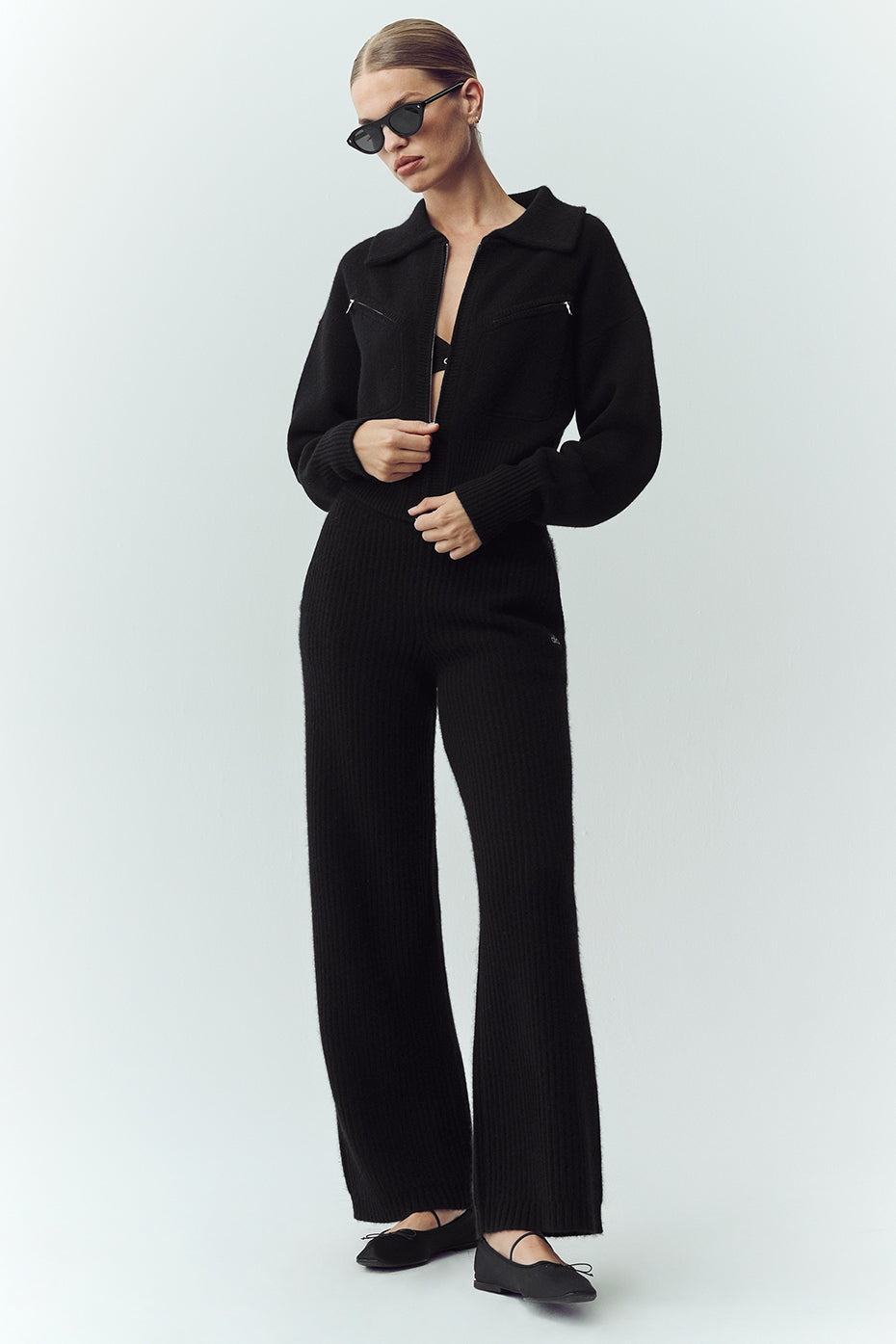 Cashmere Radiate Jacket - Black