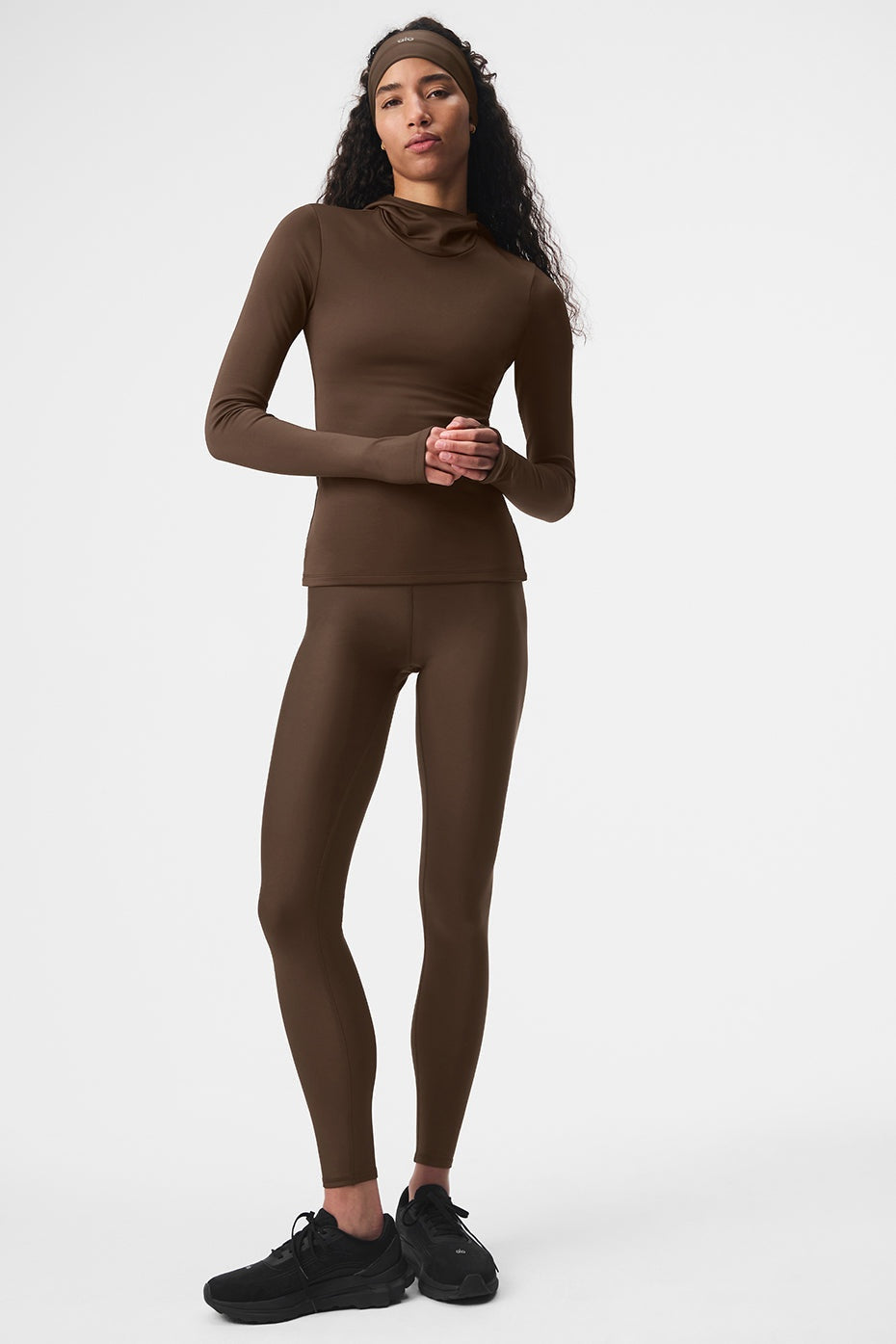 Airlift Winter Warm Hooded Runner - Espresso
