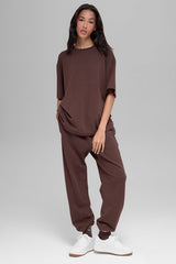 Double Take Short Sleeve - Brownstone