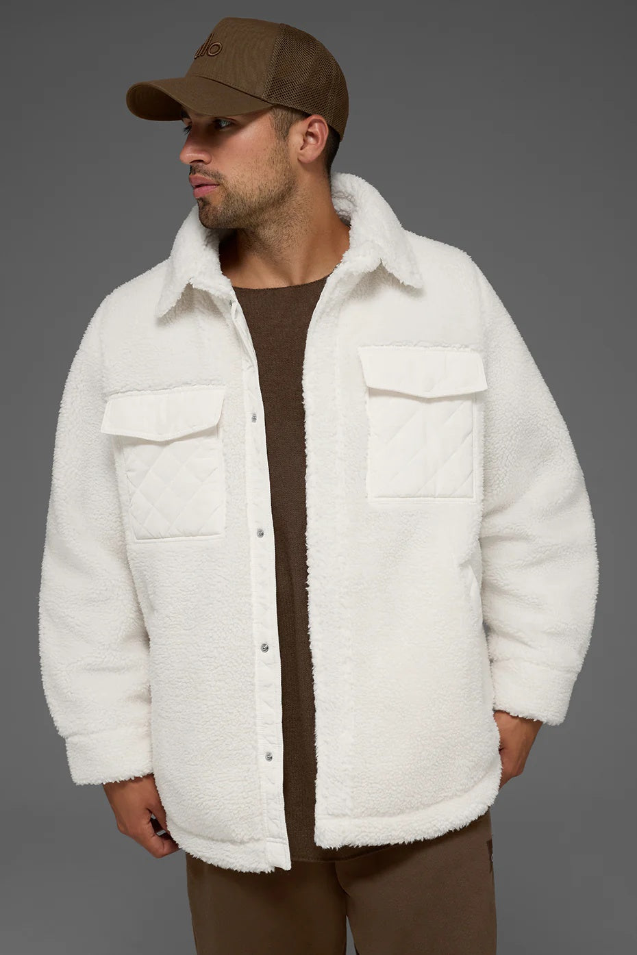 Sherpa Edge Shacket - Ivory