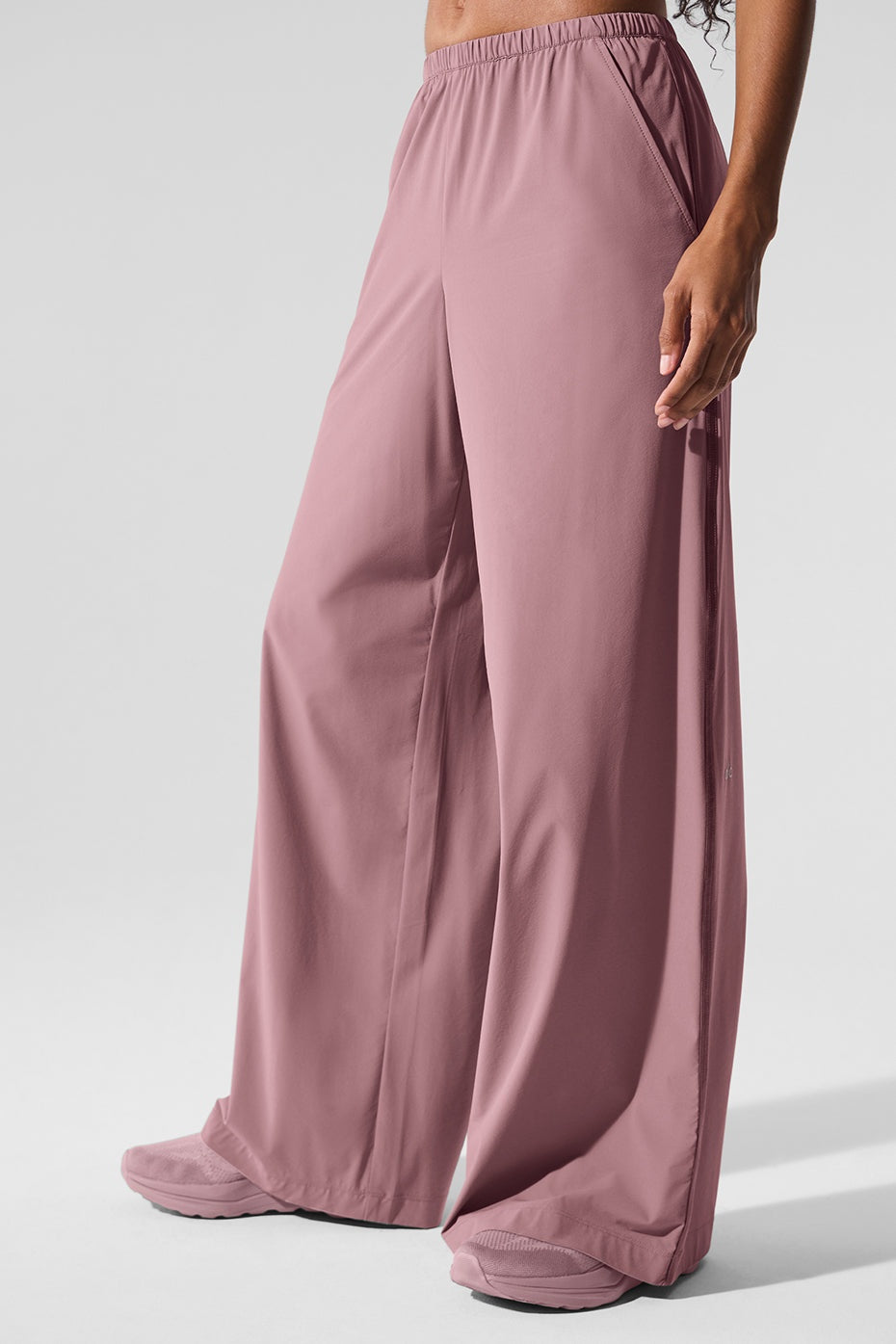 Breezy Wide Leg Pant (Long) - Smoky Quartz